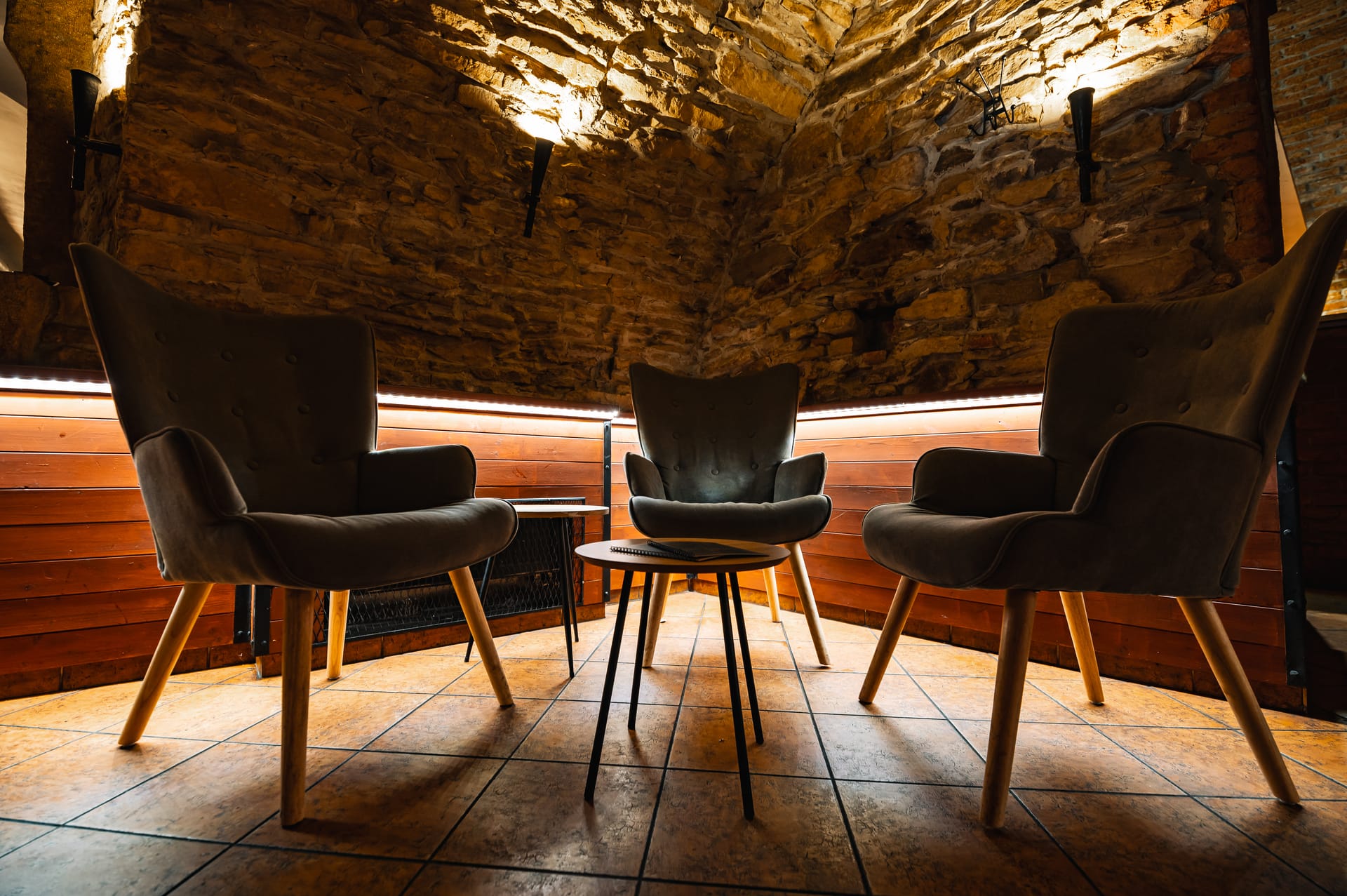 Intimní cihlové prostory